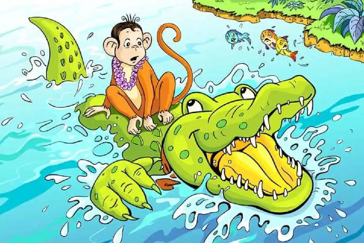 बंदर और मगरमच्छ Monkey and Crocodile
